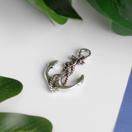 Decor metal for creativity "Anchor" 2.8x1.8 cm-1