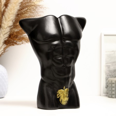 Kashpo - Vase "Men" Black Gold, 26.5 cm