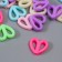 A set of beads for creativity plastic "Heart of halves. Pastel colors" 15 g 1.5 cm
