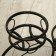Flowers stand, floor, 3 pots, d = 14 cm, bronze, "camellia"
