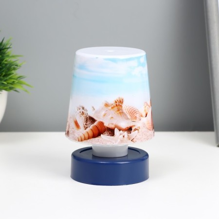 Nightlight "sea beach" LED from batteries 3HAAA 7.5x7.5x11 cm Risalux