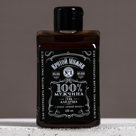 Shower gel "steep man" 400 ml, spicy whiskey aroma