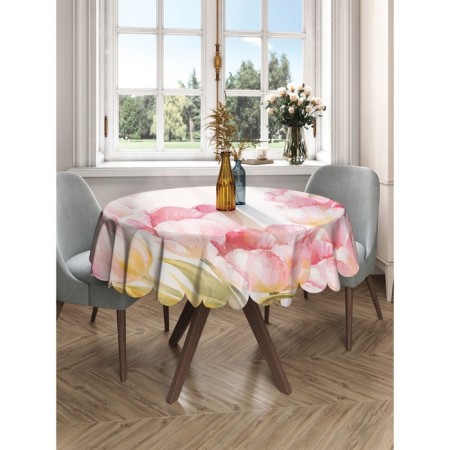 The tablecloth “Stormy Garden”, Round, Saten, D = 150 cm-2