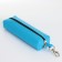 Key of zipper, length 16 cm, ring, carbine, blue color