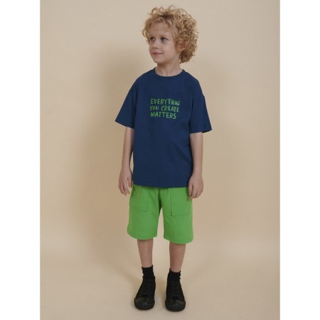 T -shirt for boys, height 116 cm, sea wave color-5