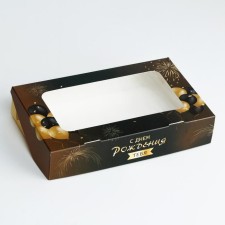 Folding box with the window 