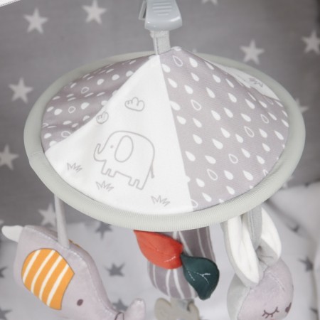 Suspension - Bonnie's Carousel rattle, rubberle, on a crib, stroller, crumb me-7