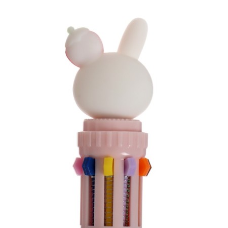 Ballic handle 10-color 0.5 mm "Bunny", mix (barcode on a piece)-3