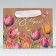 Package Gift Craft Vertical, packaging, "tulips", S 12 x 15 x 5.5 cm