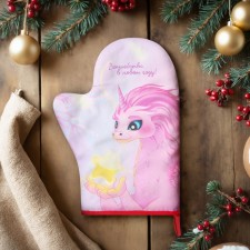 Варежка-прихватка Этель "Волшебства" 20х28 см, 100% хл, ватин 250 г/м2