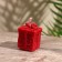 Candle "Box with a bow" 3.5x3.5x4 cm, soy wax