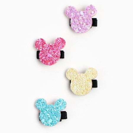 Hair hair clip, 4 pcs, 2 cm, Minnie Mouse-3