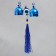 Wind Music Metal "Three butterflies" from the evil eye with a brush 2 bell 30 cm