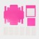 Box for sweets, confectionery packaging, 16 cells, “fuchsia” 17.7 x 17.7 x 3.8 cm