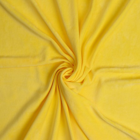 Knitted -based velor flap, yellow, 100 × 185 cm