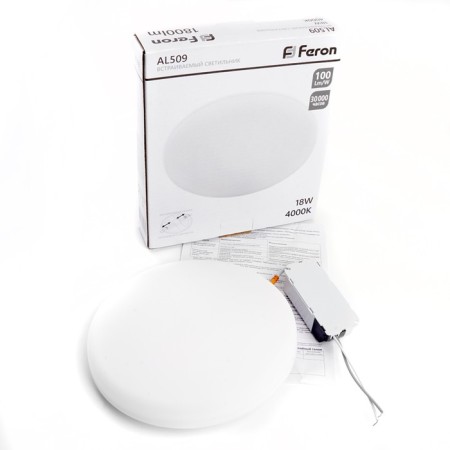 The built -in LED LED Feron AL509, IP20, LED, 18 W, 170x170x20 mm, white color-7