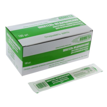 Medical disposable, wooden, sterile, 150*18*1.8 mm spatula-2