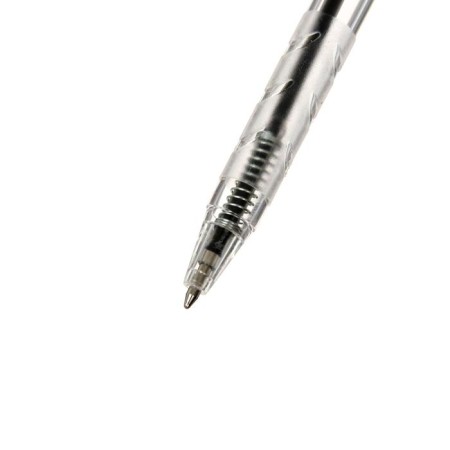 Automatic ball handle, 0.5 mm, blue rod, transparent case, with a corrugated holder-4