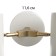 Sconces "Azurit" 2he27 40w white 11x12x36cm