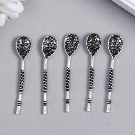 Souvenir wallet metal "Flower spoon" (29981) 5x1.1 cm-2