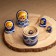 Doll "gzhel", blue dress, 5 puppet, 15 cm