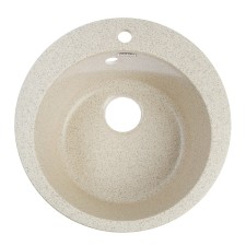 Мойка кухонная из камня ZETT lab. 30/Q5, d=475 мм, матовая, песочная