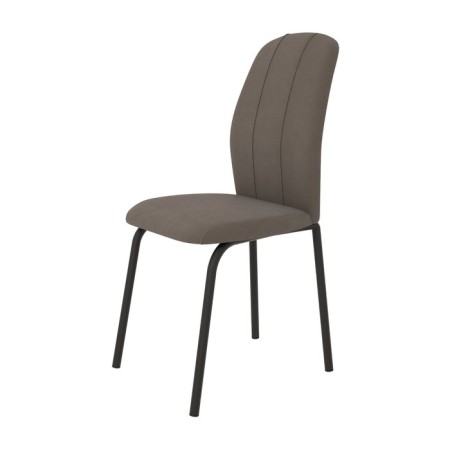 Cleo chair, 450 × 560 × 955 mm, black / cappuccino color Dark