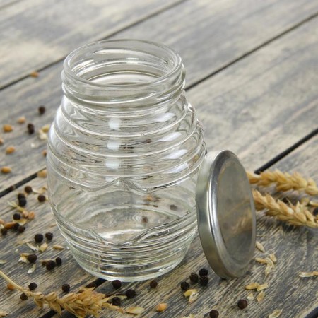 Glass Bank for bulk products "Bogok", 350 ml, 8 × 11.5 cm-1