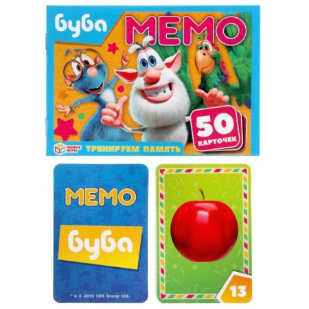 Game Card Memo "Buba", 50 cards 65x95 mm-2