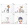 Lightning folder A4 format, 180 md, transparent with the pattern "Girls", mix