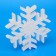 Form of foam "Snowflake" 18.5x 18.5 x 2 cm
