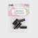 Cleeper for cord, double, d = 5 mm, 9 × 25 mm, 5 pcs, black nickel color