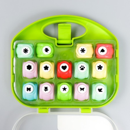 A set of curly holes in the chest of 14 pcs mix-9
