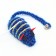 Domesticon with a shiny mouse on a wooden handle, blue