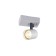Lexi lamp, 1x35W GU10, white color, graphite