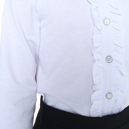 School blouse for a girl, white color, height 122-6