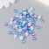 Decor "Purple-blue-blue" d = 6 mm 10 g 200 pcs 5x2.5 cm