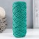Knitting cord 100% polyester, width 4 mm 50m (emerald)
