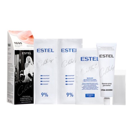 Clack-carriage of hair Estel Celebrity tone 10/65, pearl blond
