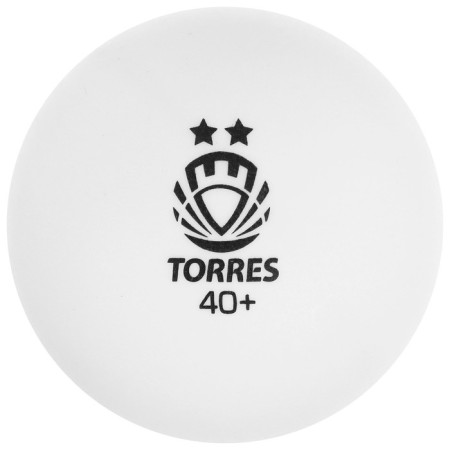Torres Club table tennis ball, 2 stars, 40 mm, 6 pcs., White color-1