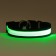 Collar with backlight Flash 3 glow modes size L, Osh 45-52 x 2.5 cm Green