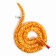 Soft toy "Snake", 30 cm, orange color, yellow