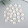 Beads for creativity plastic "Flower" set 25 pcs pearl mother of pearl 0.8x0.8 cm