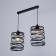 Chandelier "Tornado" 2x60W base: E27 Color: Black