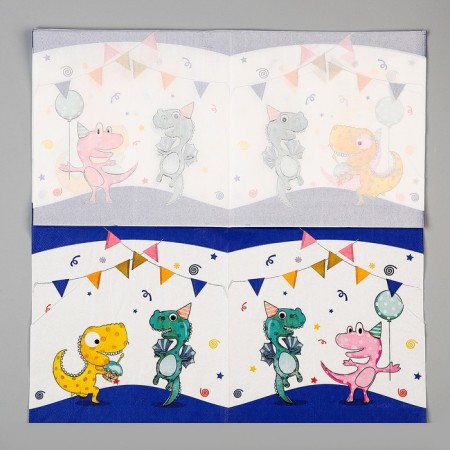 Paper Napkins "Happy Dinosaurians", in a set of 20 pcs.-3