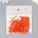 Cube glass bees 4x4 mm "brightness. Orange" set 20 g