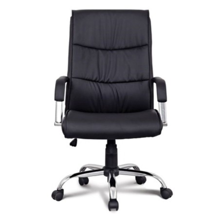 Office armchair Brabix Space EX-508, eco-leather, chrome, black-3