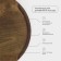 ADELICA, D = 30 × 1.8 cm, array of birch, secret handles, soaked in oil, chocolate color, chocolate