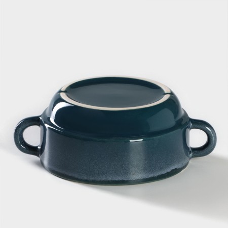Porcelain broth BLU REATTIVO, 300 ml, D = 11.5 cm, Blue color-3