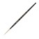 Rubloff brush red tough synthetics, round, shortened, series 1315 No. 00, short black matte handle, yellow clip